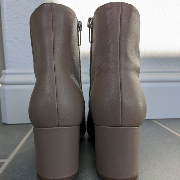 Marc Fisher Light Beige Heeled Bootie - Picture 5 of 9